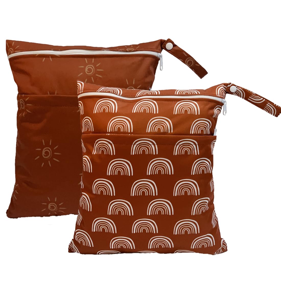 TRASUN Wet Dry Bag shows leakproof design ideal for diapers and travel.