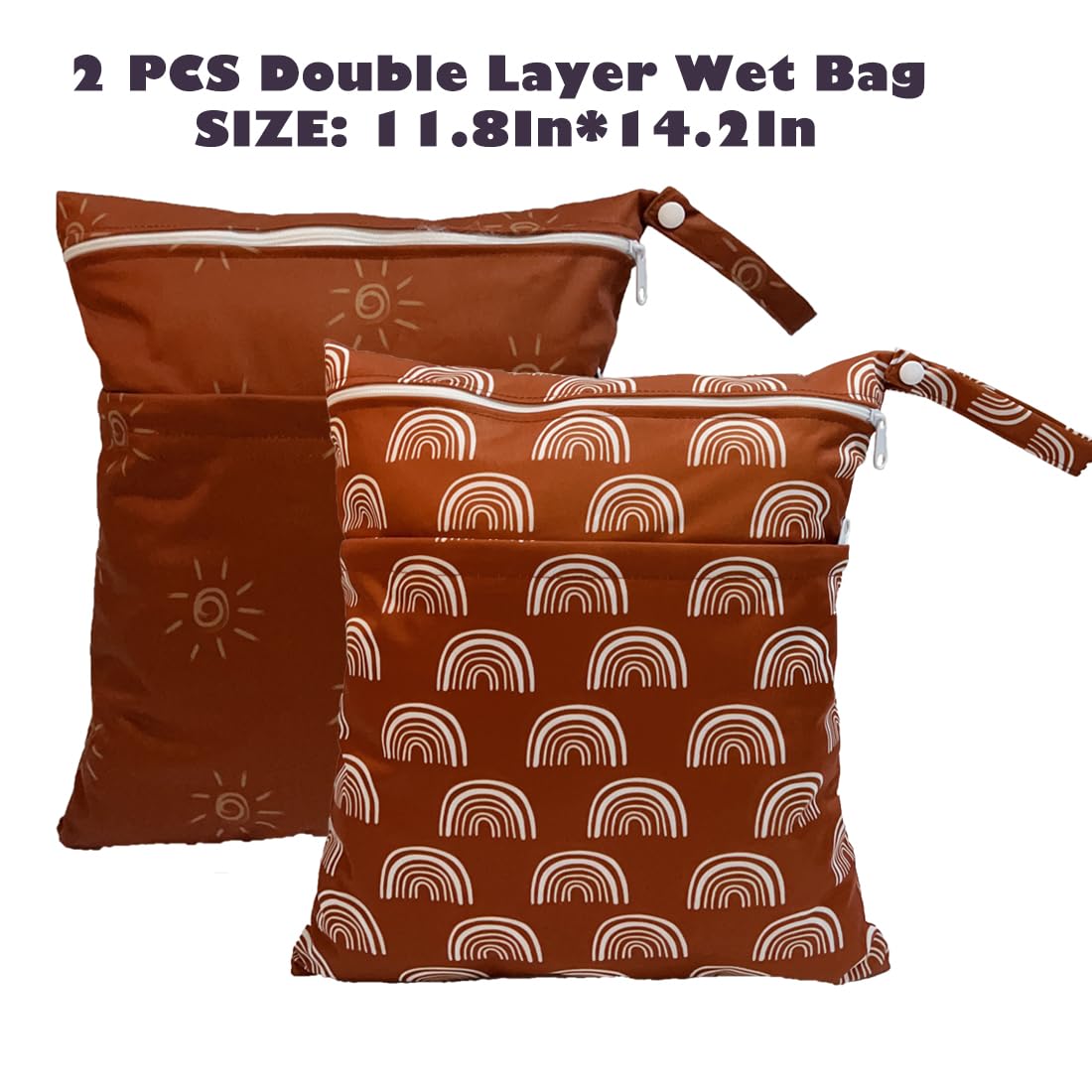 TRASUN Wet Dry Bag features two compartments to separate clean and dirty items during trips.