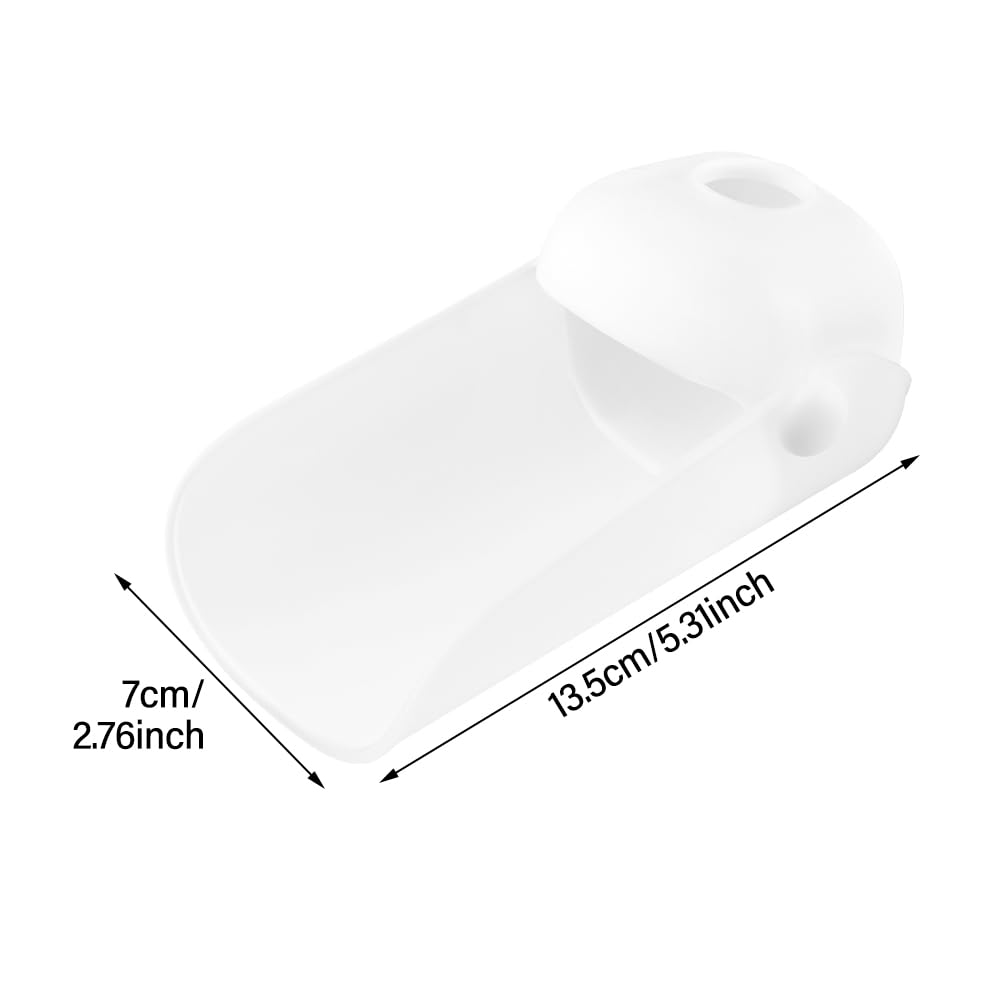 Trasylph faucet extender dual-mouth-design enables adjustable spray modes for dishes or hygiene tasks.