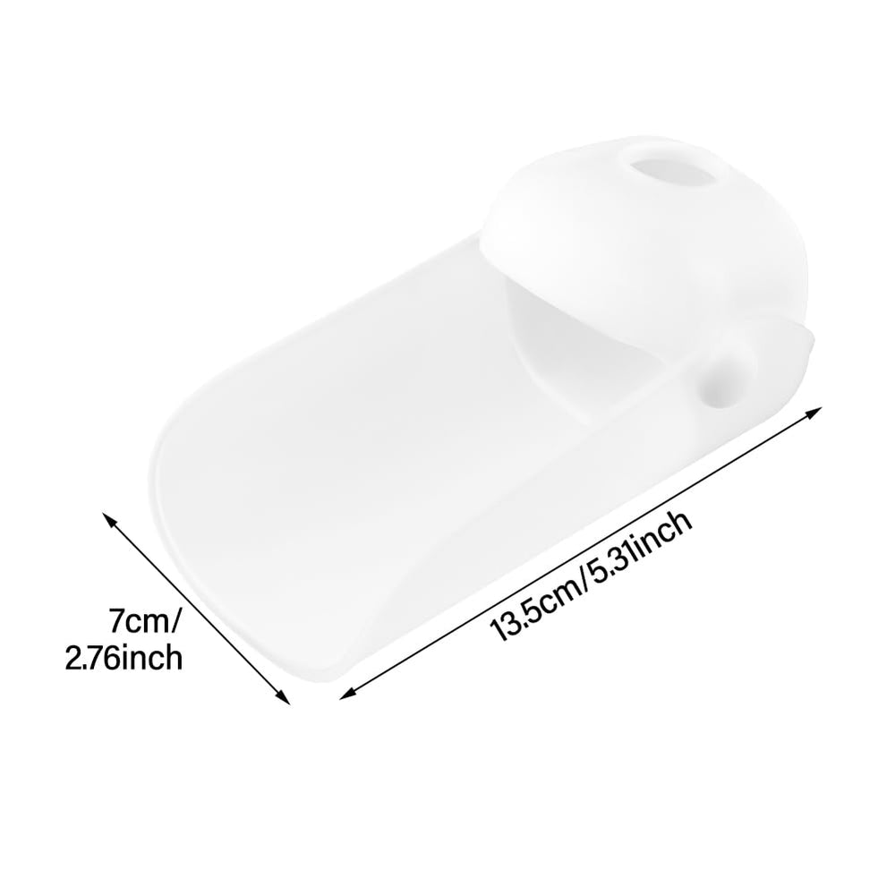 Trasylph faucet extender dual-mouth-design enables adjustable spray modes for dishes or hygiene tasks.