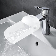 Trasylph faucet extender tool-free-installation demonstrates quick, tool-less setup and easy disassembly.
