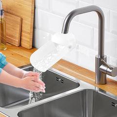 Trasylph faucet extender versatile-application expands use to kitchens, baths, gardens, and car washing.