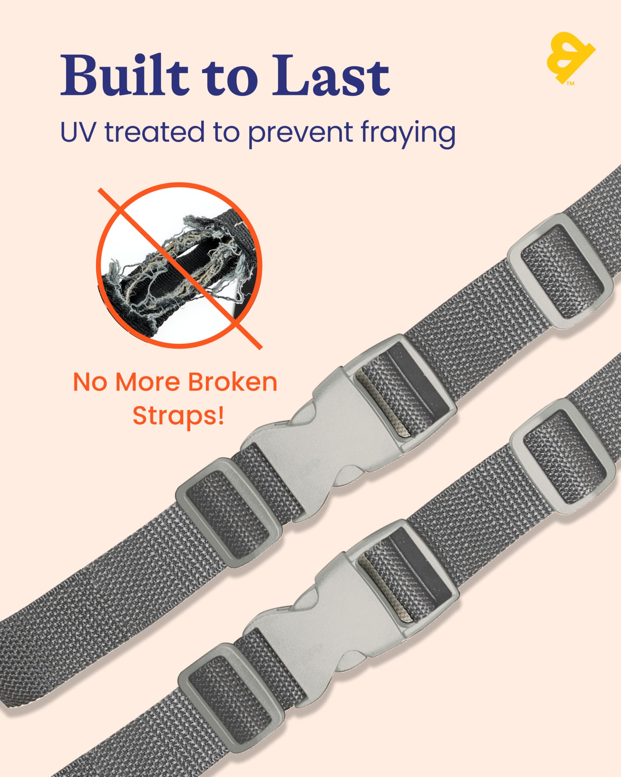 Travel Bug GoldBug crash-tested harness keeps mirror secure on bumpy roads