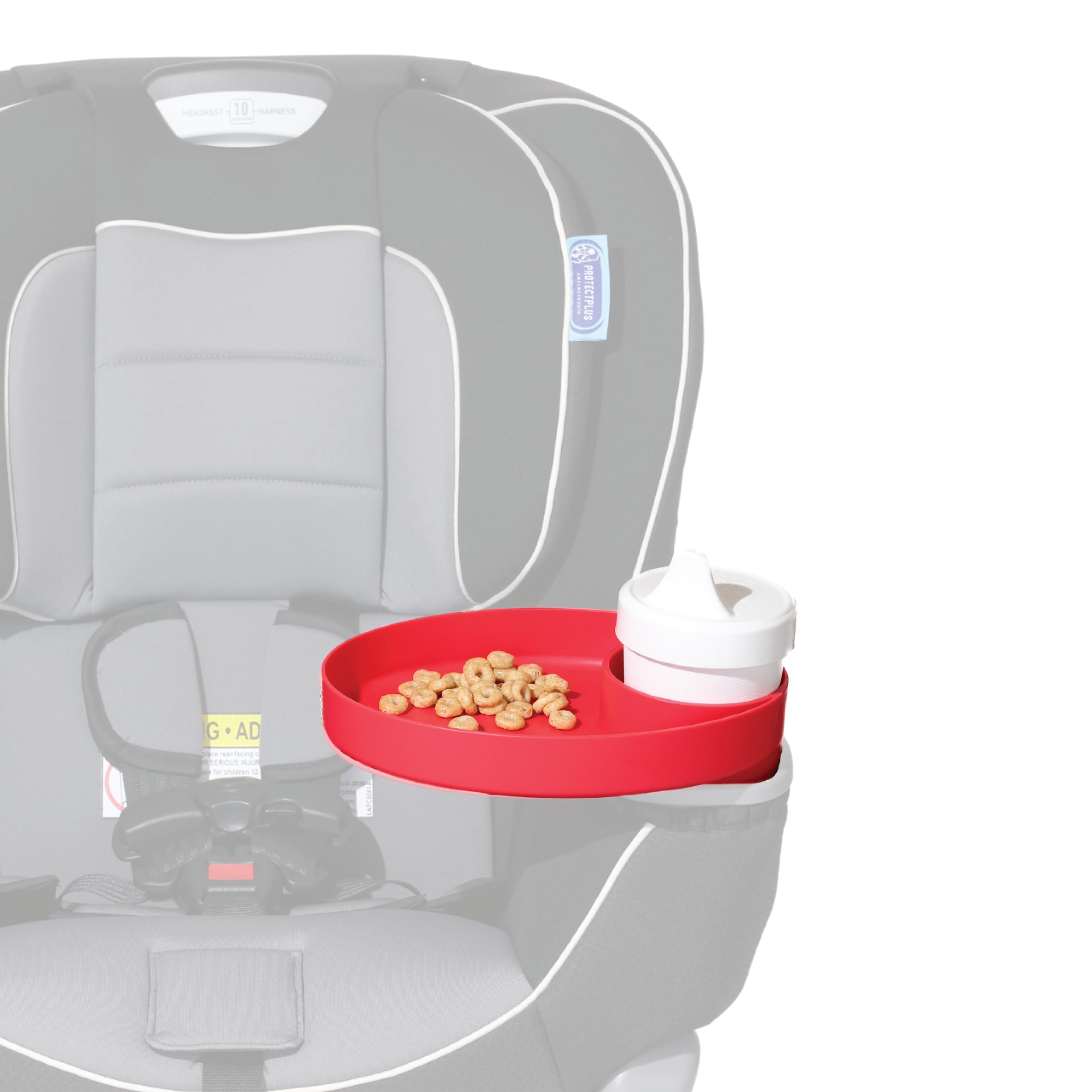 Travel Tray grippi cup adapter highlights four size compatibility for cup holders