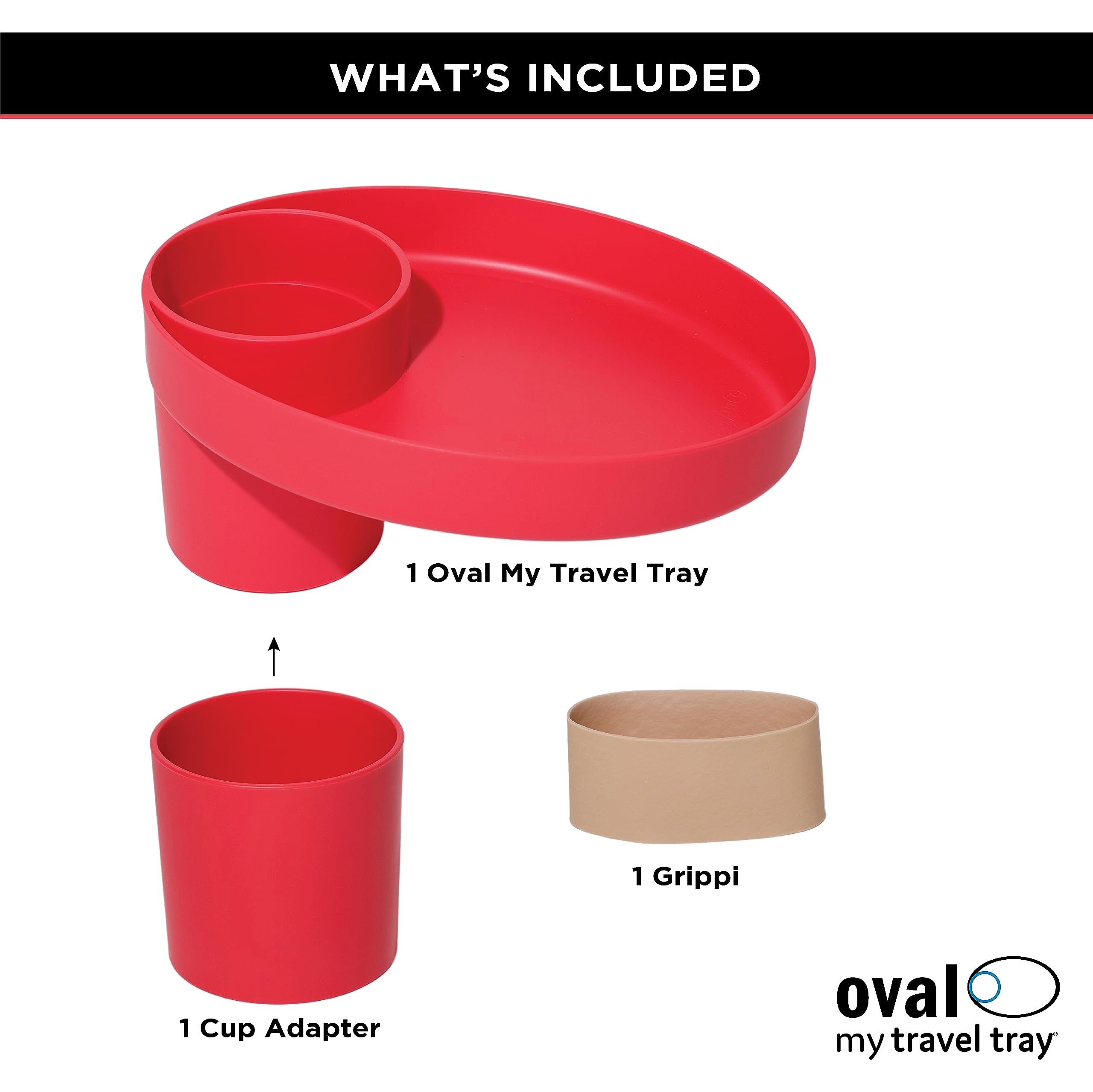 Travel Tray snacks at your side shows surface for snacks during journeys