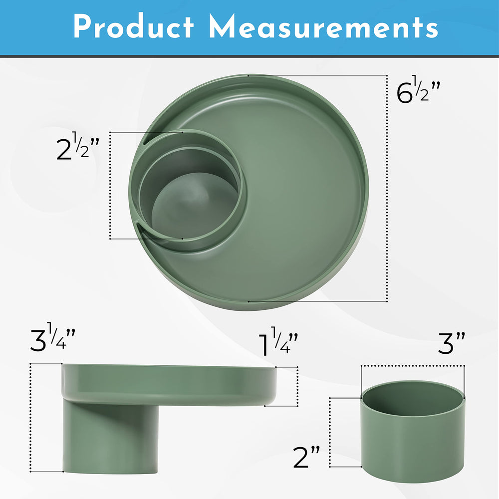 Travel Tray USA Moss Green patented-design highlights USA-made quality.
