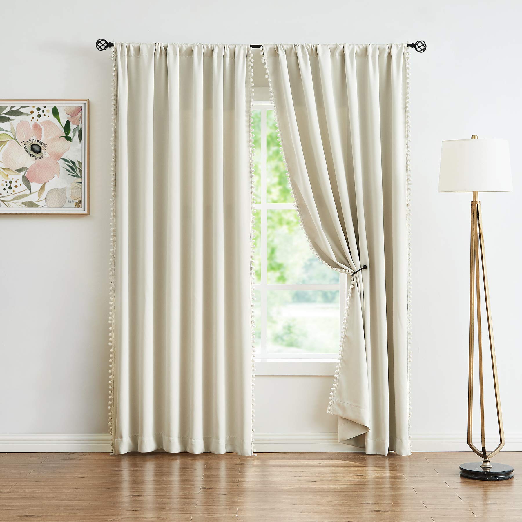 Treatmentex Pom Pom Curtains care guide highlights gentle washing and maintenance.