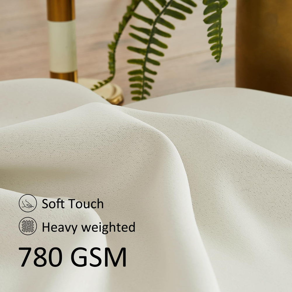 Treatmentex Pom Pom Curtains darkening panel suggests restful daytime ambiance.