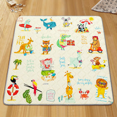 TreeBud play mat with non-slip base keeps vigorous play in place