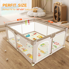 TreeBud play mat waterproof top resists spills for quick cleanup