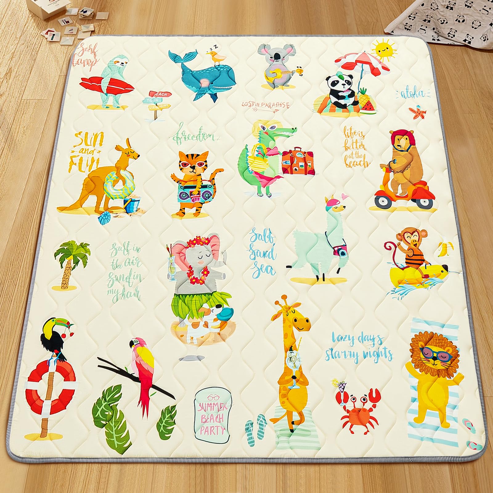 TreeBud play mat large-area layout supports safe crawling and family play.