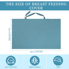 Treela nursing cover muslin fabric closeup showing soft breathable texture
