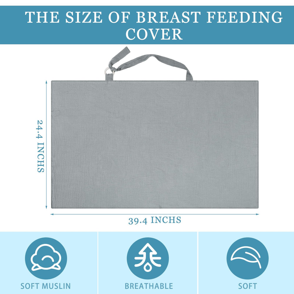 Treela nursing cover three-color pack for easy outfit matching during outings.