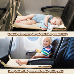 TrekBabe setup beige toddler airplane bed shows quick installation
