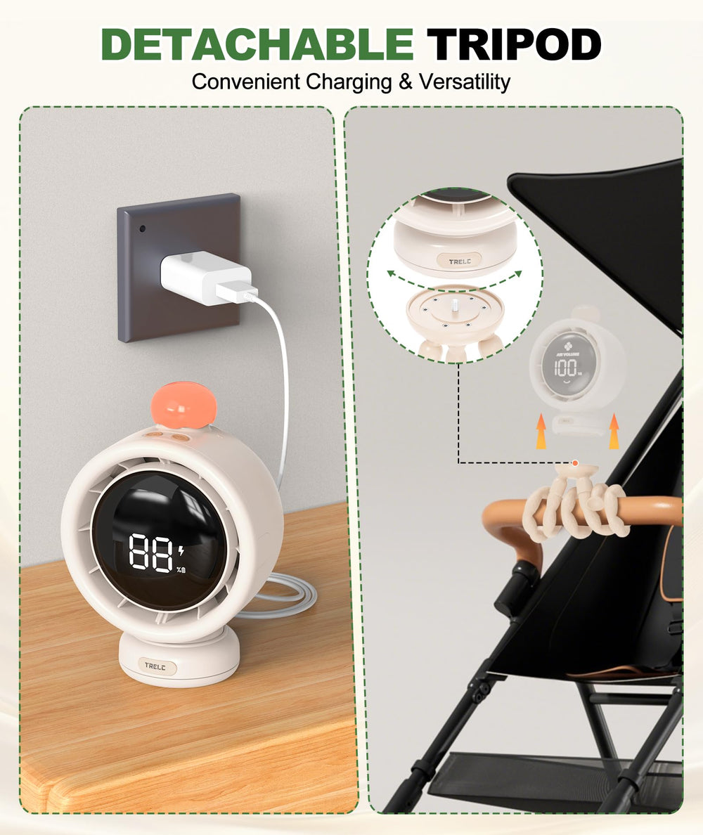 TRELC 90-degree oscillation circulates air to every corner of the room