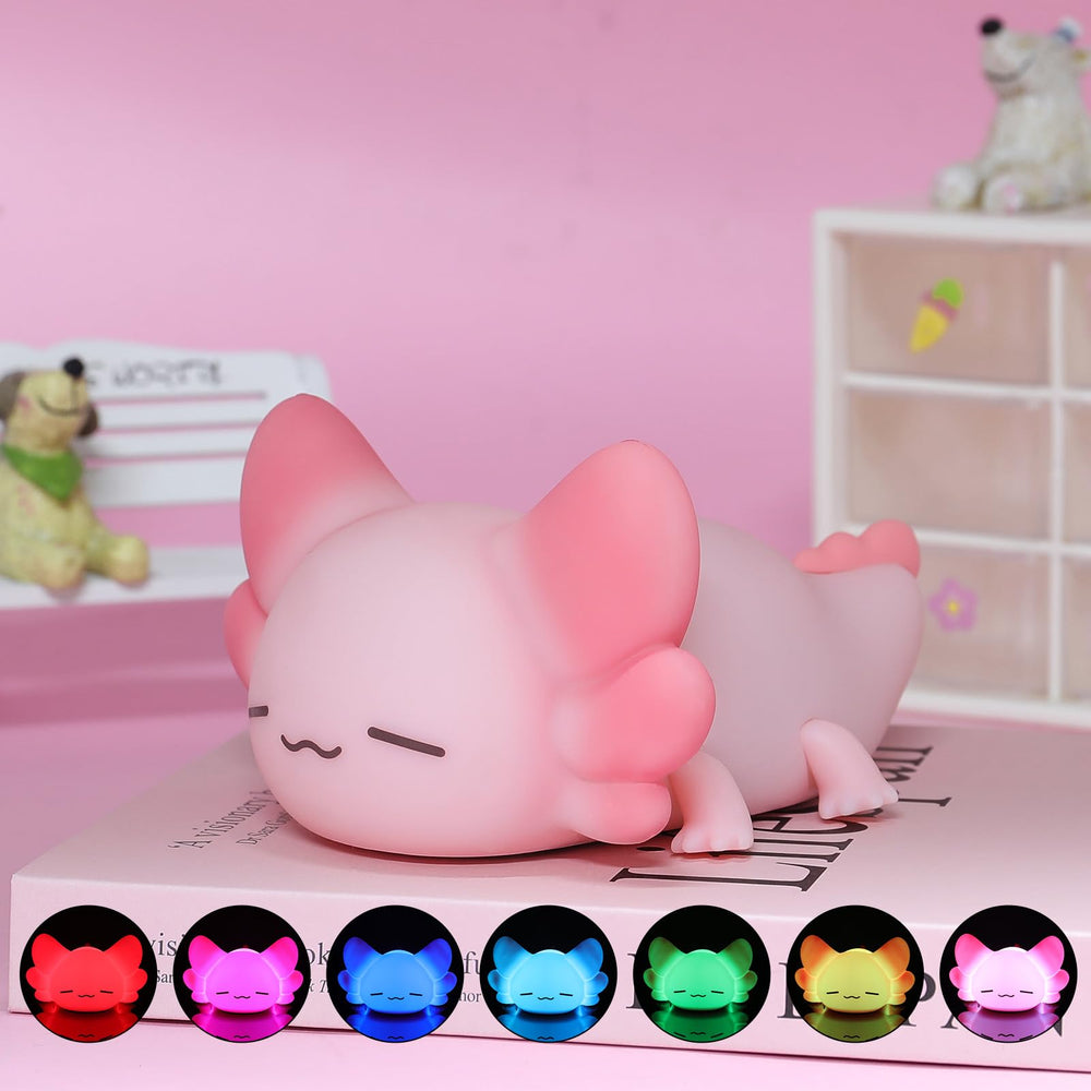Tremdwoto Axolotl Night Light color-changing glow for mood lighting