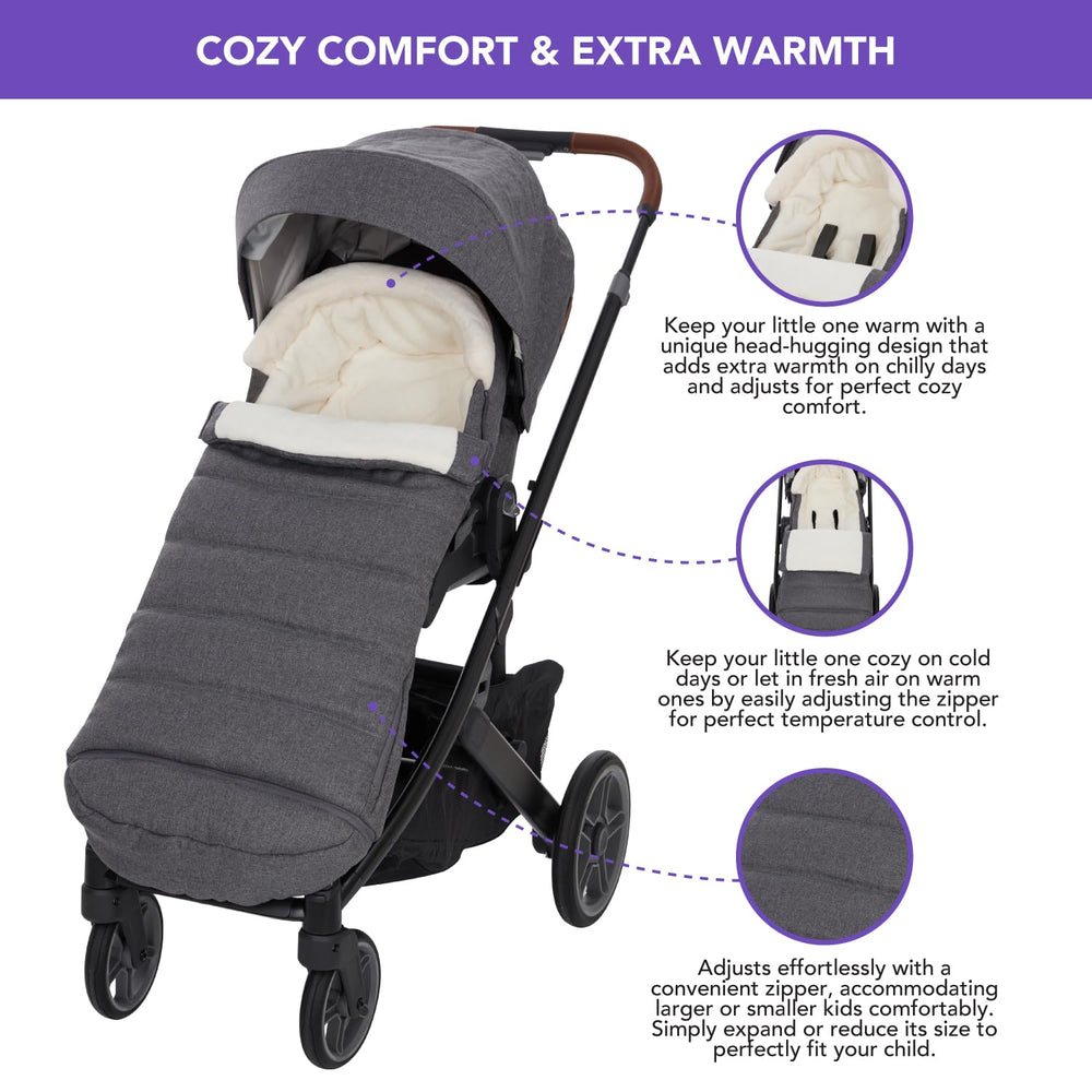 TRENDHUB bunting bag for UPPAbaby Minu warm ultra-plush lining for chilly mornings