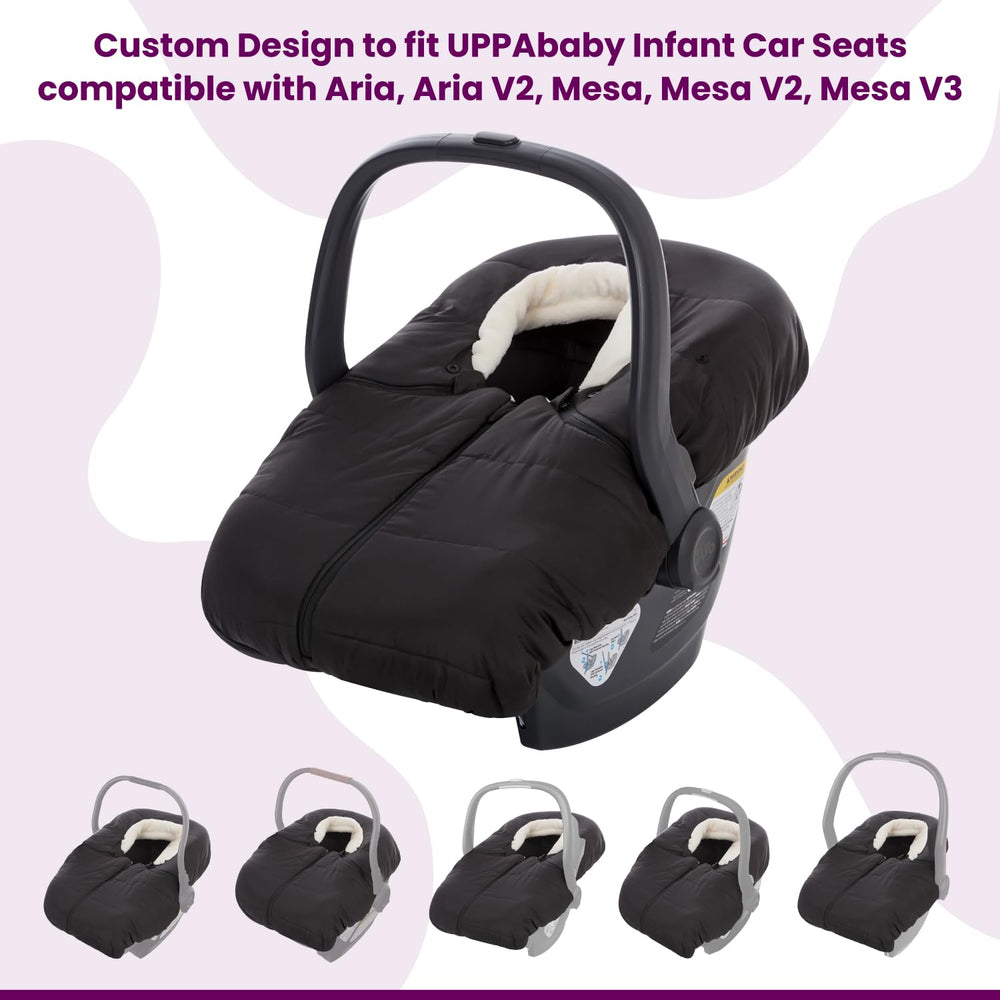TRENDHUB Buntting Bag ultra-plush fleece lining cushions baby against cold air.