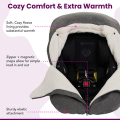 TRENDHUB Buntting Bag ultra-plush fleece lining provides cozy insulation