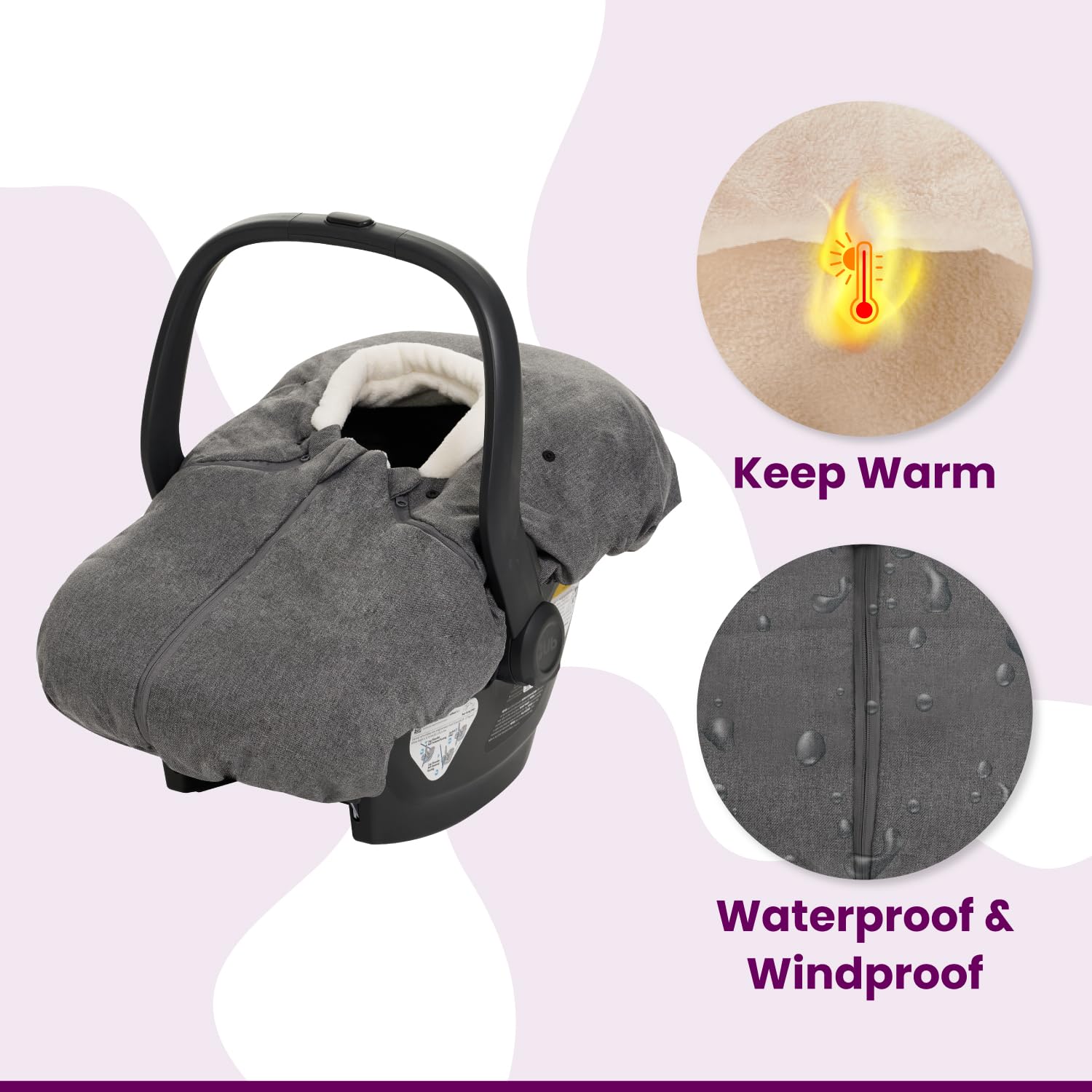 TRENDHUB Buntting Bag weather-resistant outer shell shields wind and moisture