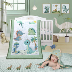 TrenD'Lay dino-comforter close-up shows soft texture for cozy naps