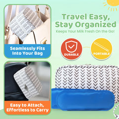 TRENDO reusable ice packs securely placed for extended cooling