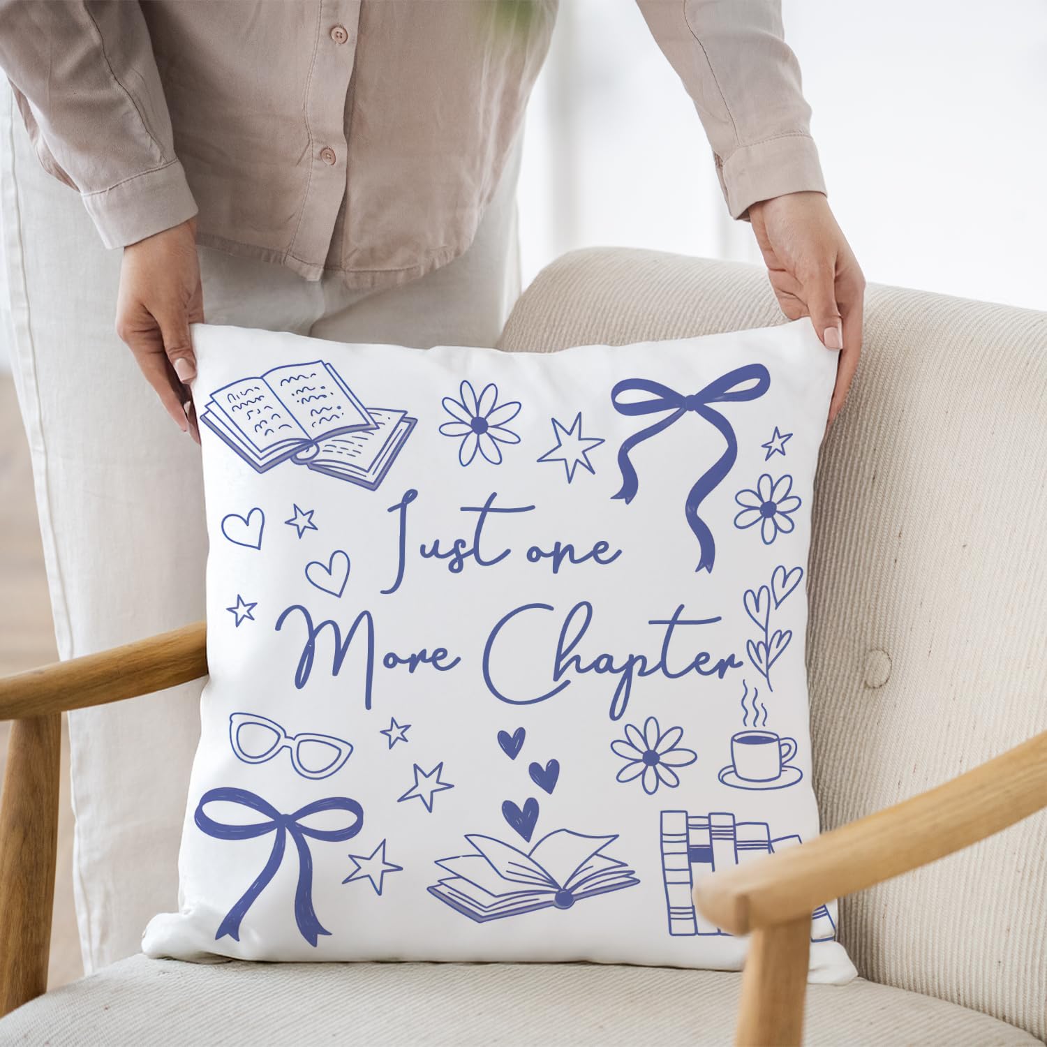 Trenstise bedroom and living room decor pillow complements various spaces