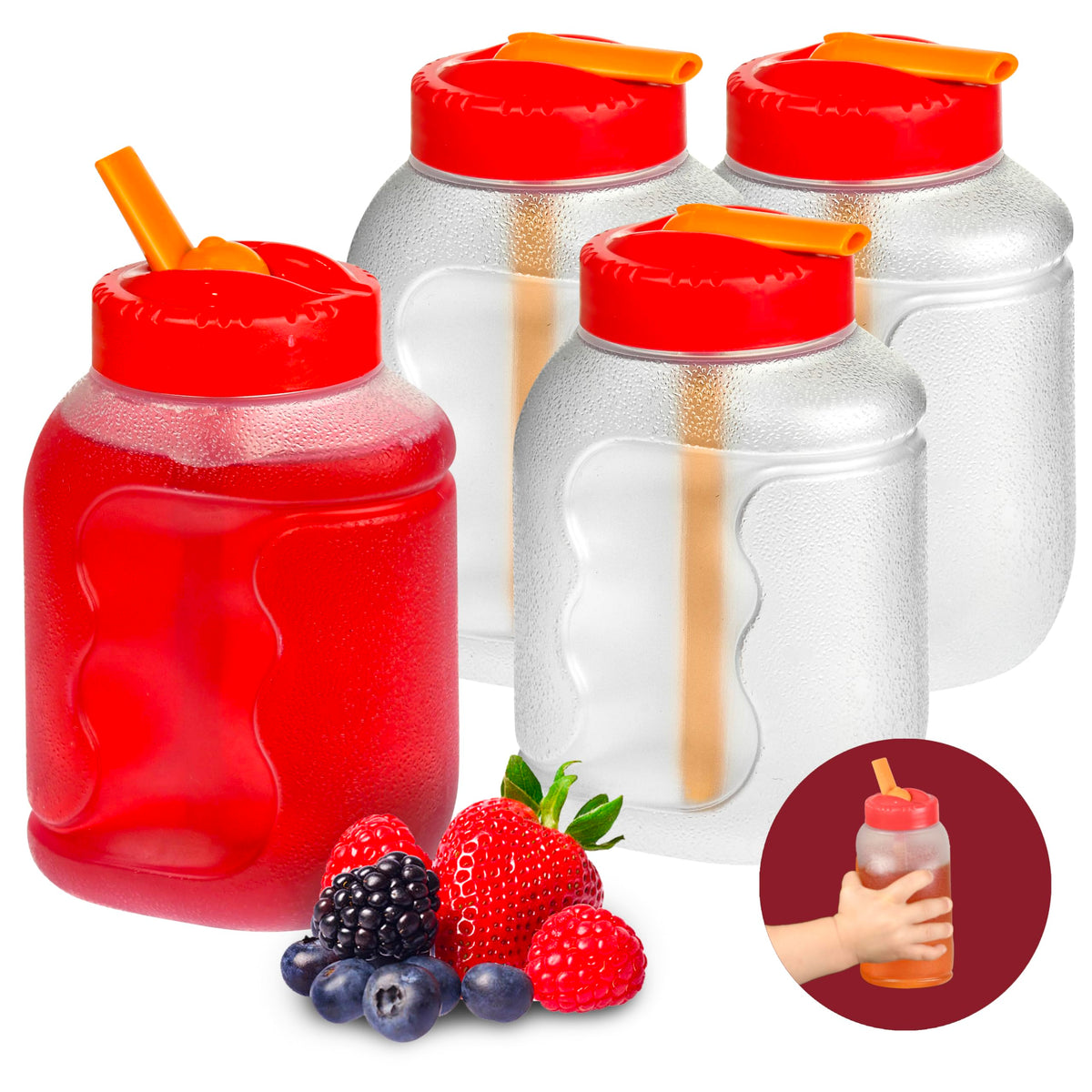 Tribello small 8oz kids water bottle front view, leak-proof design for school days.