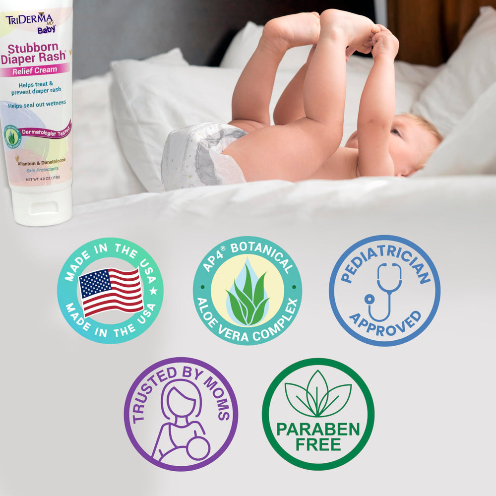 TriDerma AP4 Aloe Vera Gel Complex illustration highlighting skin-soothing formula.
