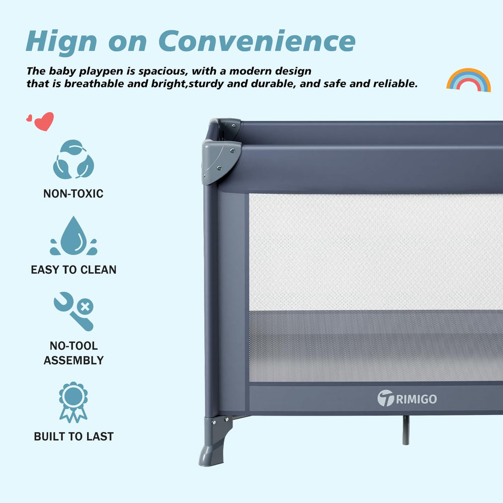 Trimigo compact fold measures 7.5x7.5x27.5 inches for travel convenience.