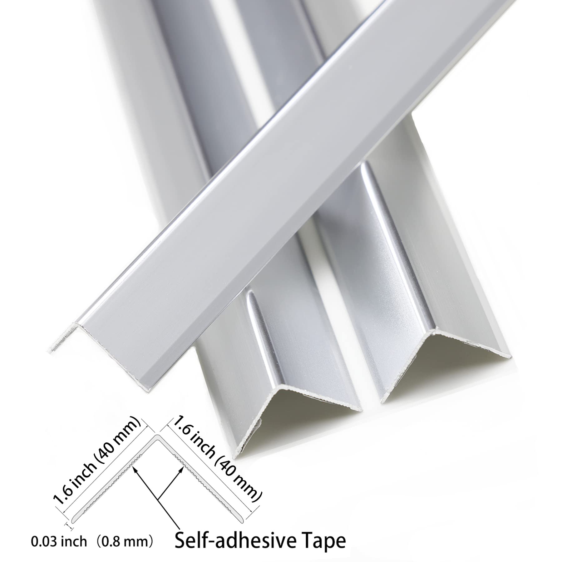 Trimold adhesive-back corner guard enables quick, tool-free installation and reliable adhesion.