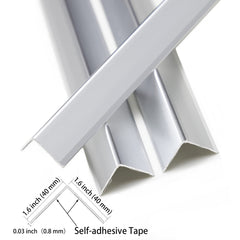 Trimold adhesive-back corner guard enables quick, tool-free installation and reliable adhesion.