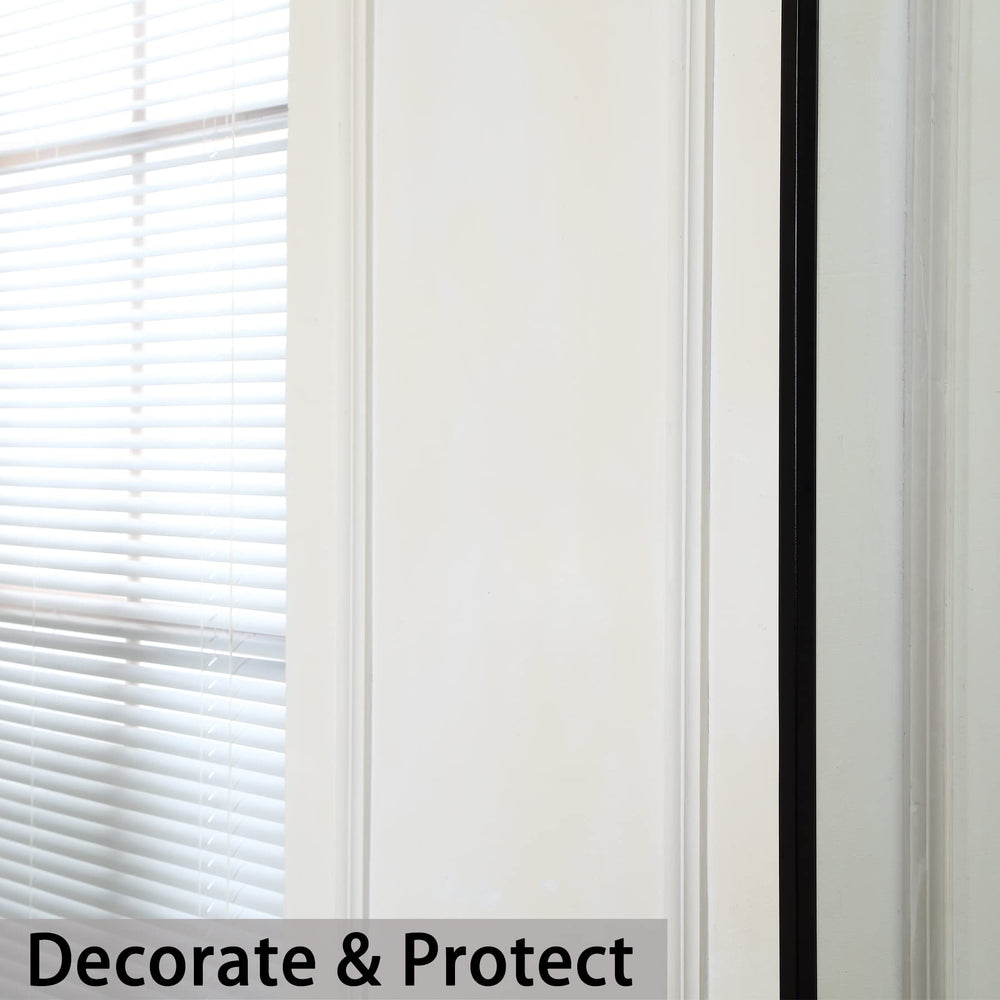 Trimold adhesive-backed installation simplifies setup without tools or nails.