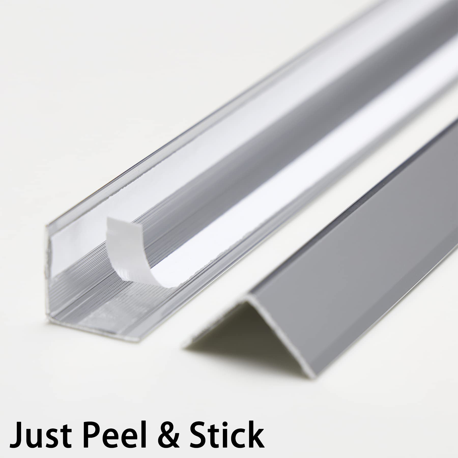 Trimold corner-guard adhesive-back closeup; strong bonding for durable protection.