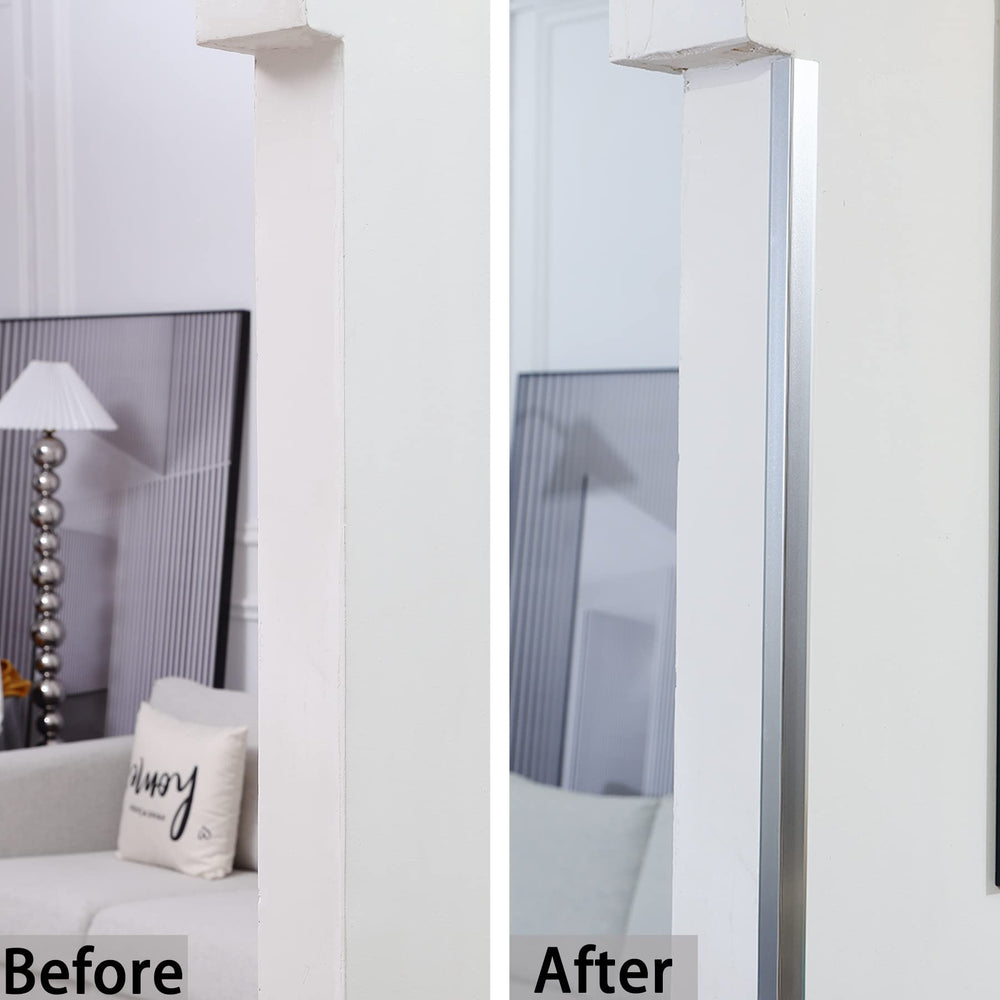 Trimold corner guard in an office and kitchen setting