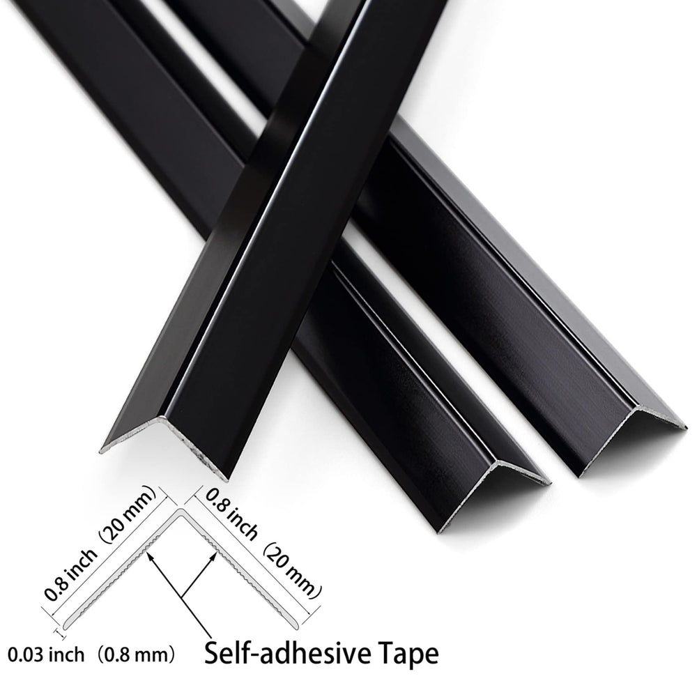 Trimold L-molding offers a smooth, mirror-like finish for decorative wall edges.