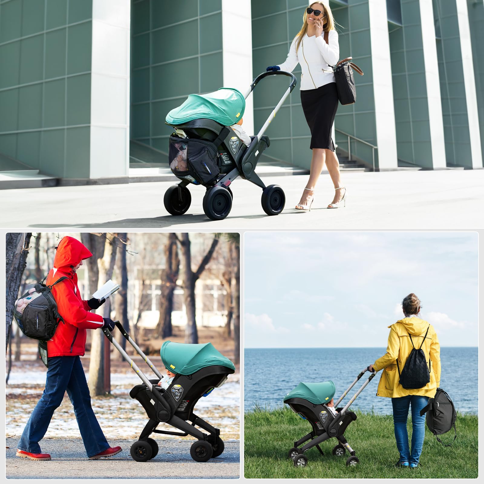 TRIPDAILY internal divider bags simplify stocking diapers and wipes.