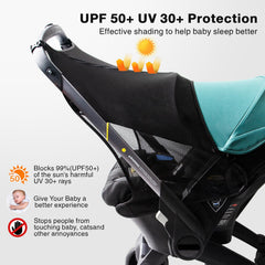TRIPDAILY sun shade compatible with Doona stroller and car seat.
