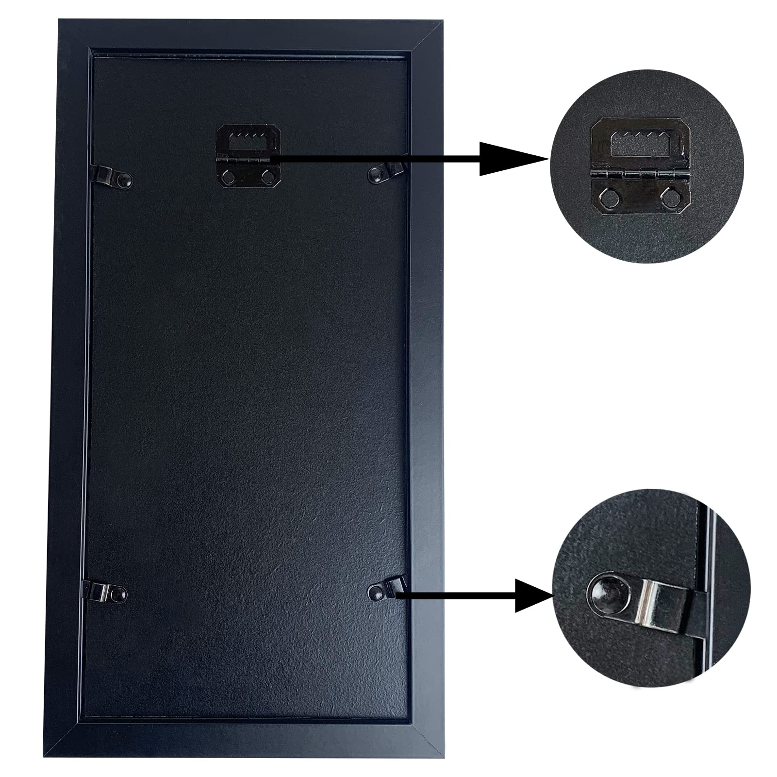 trlry triple ultrasound frame back with turn buttons for easy photo insertion