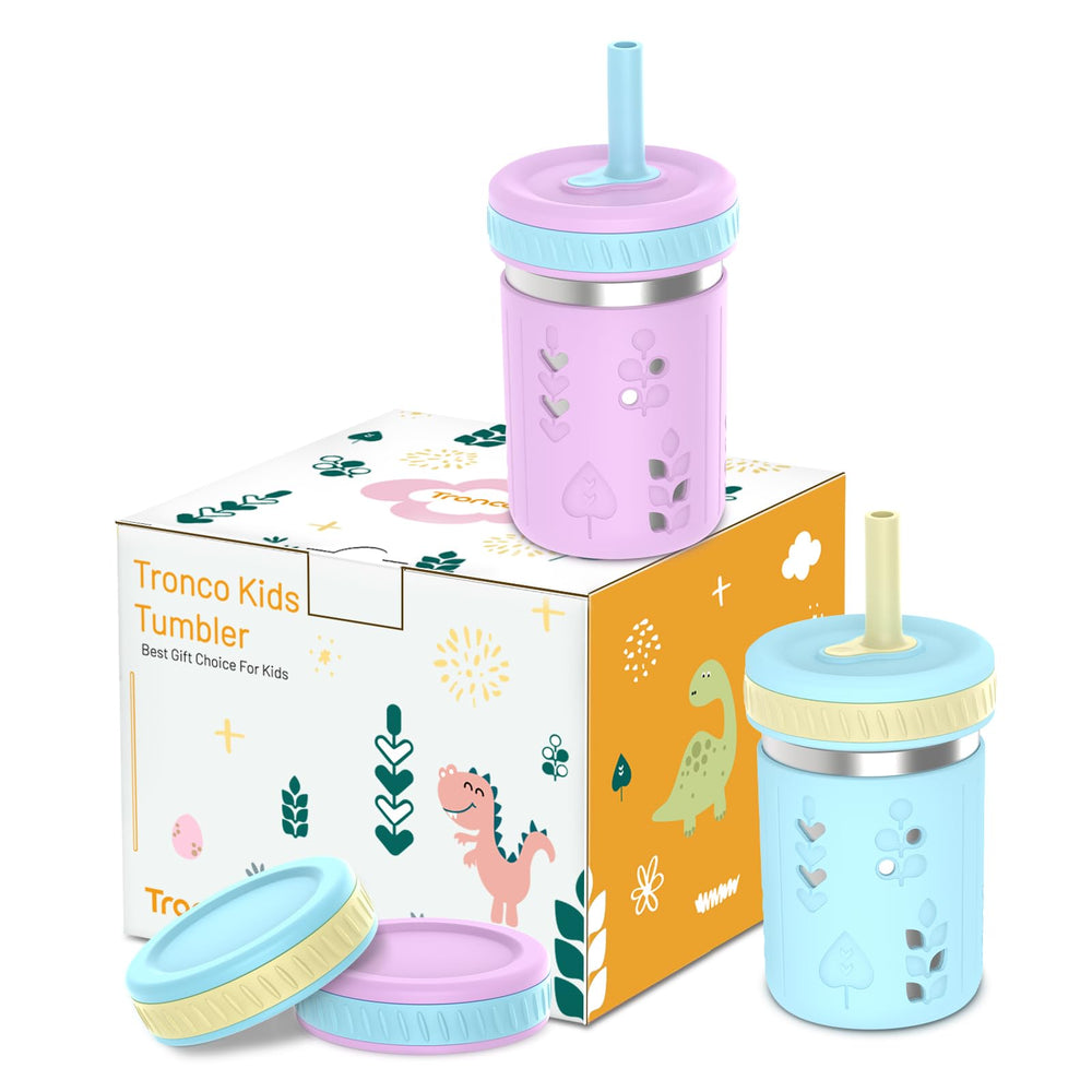 Tronco 2-pack tumbler with drink-cap showing spill-resistant sipping on the go.