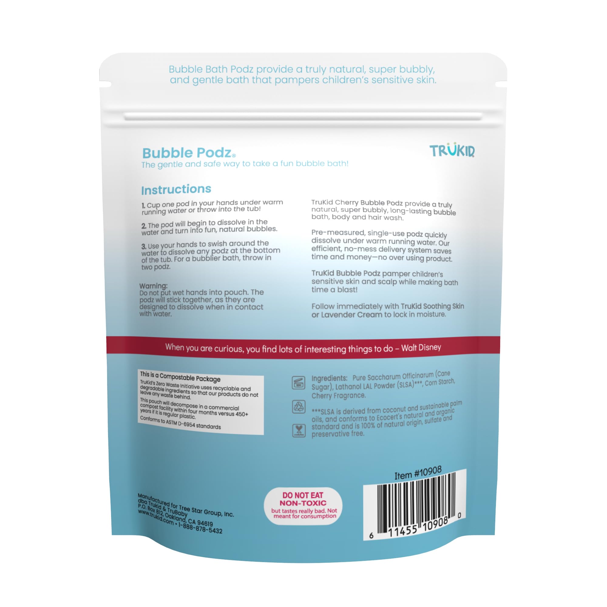 TruKid Bubble Podz rich bubble lather fueling playful bath time