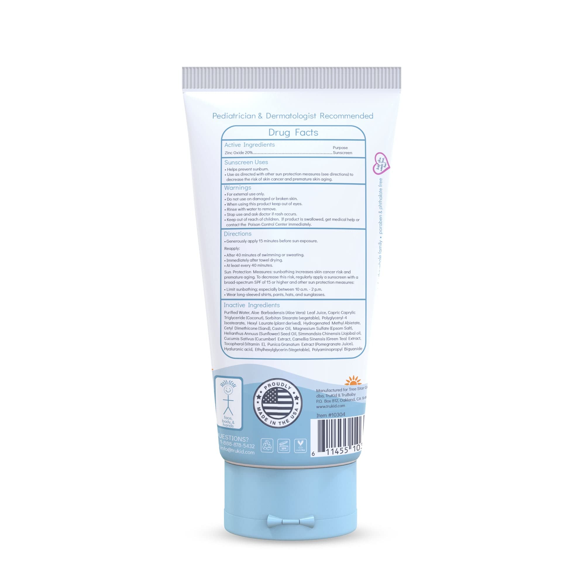 TruKid Sport sunscreen on kid during playtime in portable setup