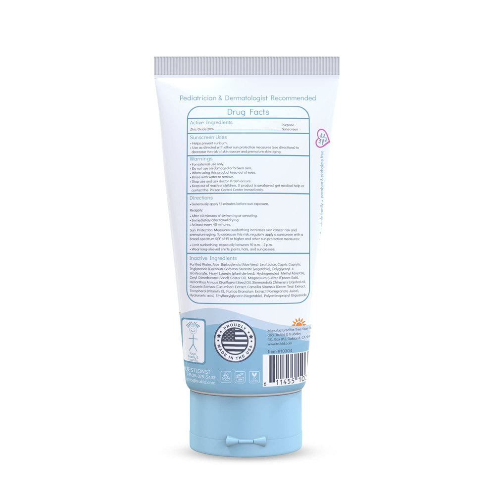 TruKid Sport sunscreen on kid during playtime in portable setup