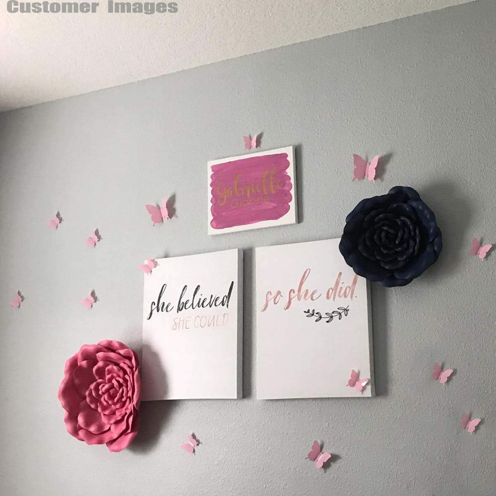 Trubetter removable wall stickers in pink offer easy, residue-free redecorating.