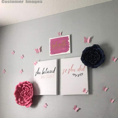 Trubetter removable wall stickers in pink offer easy, residue-free redecorating.