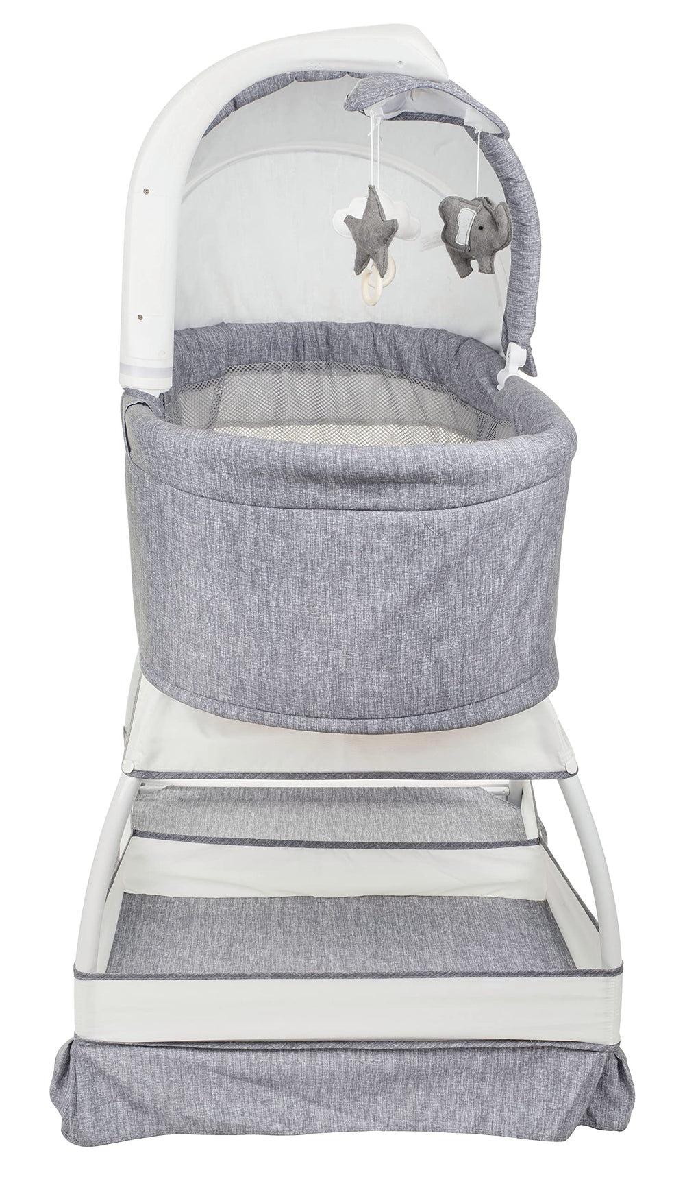 TruBliss bassinet nightlight creates a soft glow for late-night checks