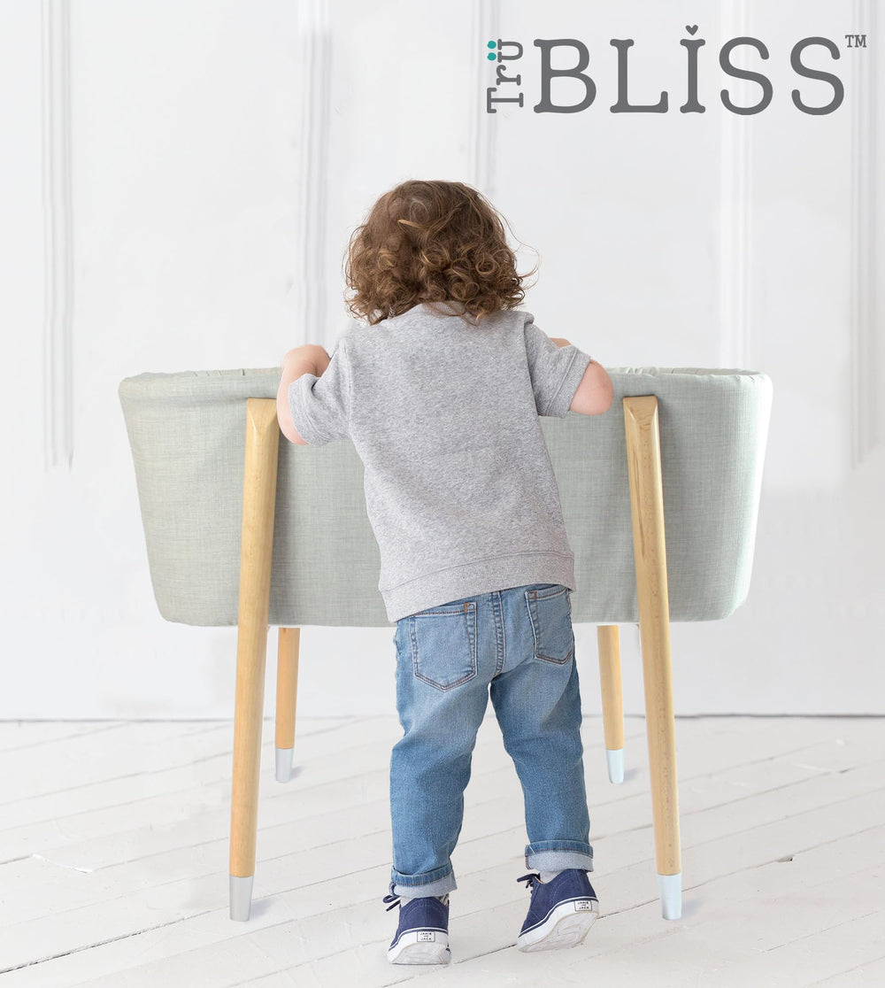 TruBliss Sova mattress pad close-up with padded vinyl cover for comfort.