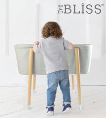 TruBliss Sova mattress pad close-up with padded vinyl cover for comfort.