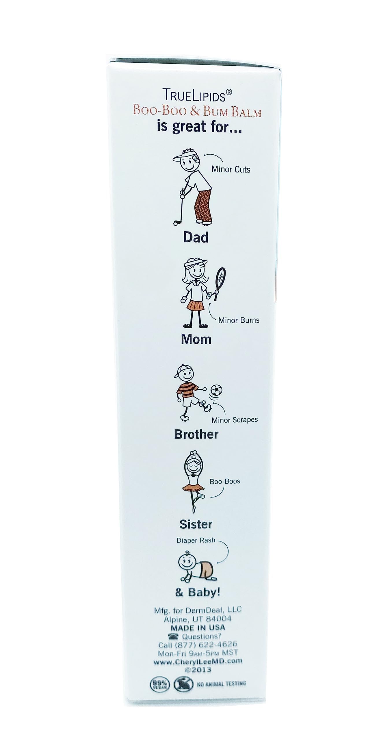 TrueLipids Boo-Boo & Bum Balm 1.7 oz bottle for on-the-go baby care