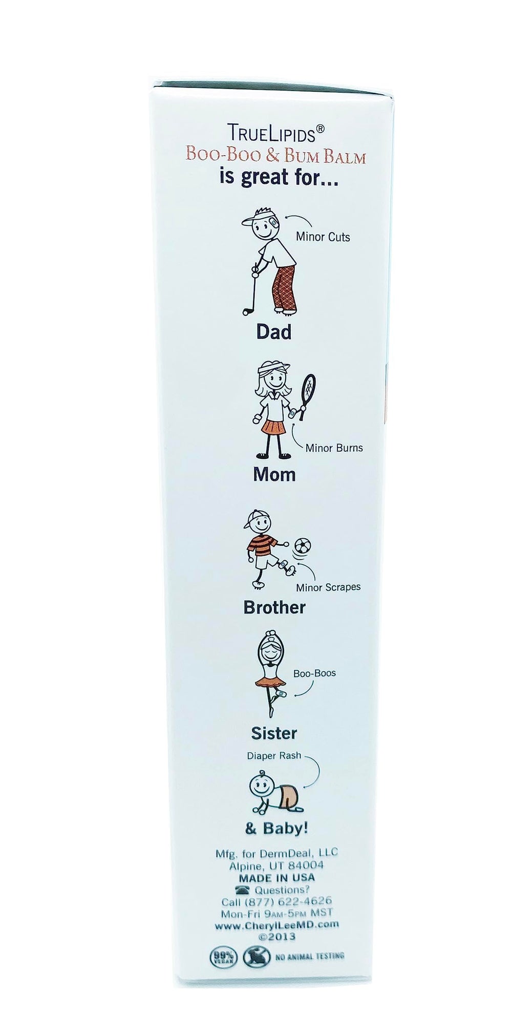 TrueLipids Boo-Boo & Bum Balm 1.7 oz bottle for on-the-go baby care